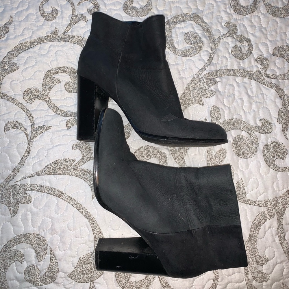 Aldo black heel booties
